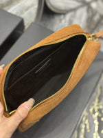 top quality 23*16*6cm Nubuck leather camera bag crossbody bag women brown
